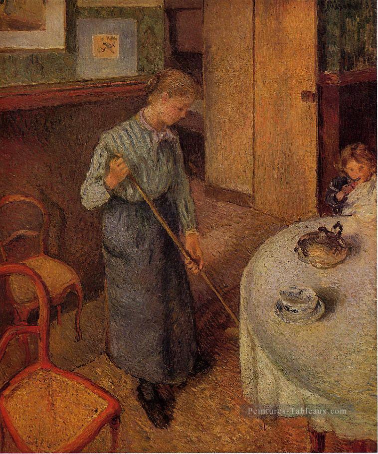 la petite domestique 1882 Camille Pissarro Peintures à l'huile
